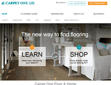 Tablet Screenshot of carpetonefloornhometopeka.com